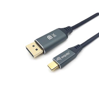 Adaptador de Cabo de Vídeo Equip Cabo USB-C para DisplayPort Premium, M/M, 1,0 m, 8K/60 Hz | Cinzento - 1