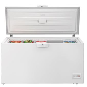 Arca Congeladora Horizontal Beko HSM35050 | 86x155,5x67,5 cm | 350 L | D | Branco - 1