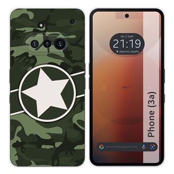 Capa Tumundosmartphone de silicone para celular Nothing Phone 3a 5G | design camuflado 01 desenhos - 1