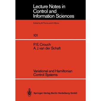 Variational and Hamiltonian Control Systems - Paperback - 1987 - 1