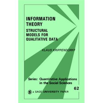 Information Theory - Structural Models for Qualitative Data - Paperback - 1986 - 1