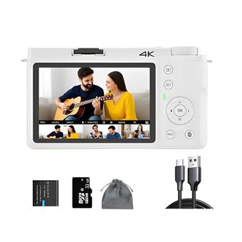 Câmara Digital SZSMART W6 | Retrátil | 32GB | Branco - 1