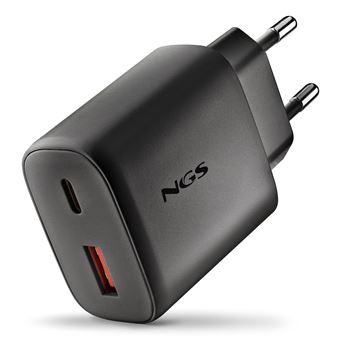 Carregador de Dispositivos Móveis NGS ERA 45W BLACK | Preto - 1