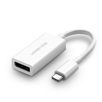 Adaptador USB-C para DP Type-C UGREEN 40372 MM130 para MacBook / Samsung S9 - Branco - 1