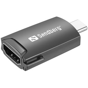 Adaptador Gráfico Usb Sandberg USB-C to HDMI Dongle | Preto - 1