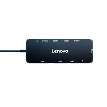 Adaptador Lenovo 36004372 11 em 1 | Type-C a HDMI VGA PD 1000mbps SD/TF AUX 3.5mm 2USB3.0 2USB2.0 para HUAWEI Mate40/P50 Samsung S20 - 1