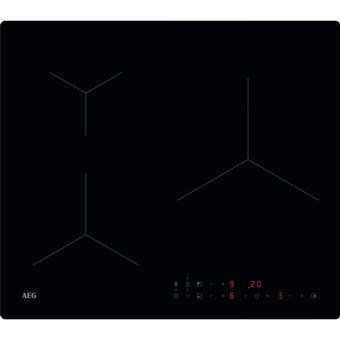 Placa de Indução AEG TN63IP0BIB | Elétrica | 58 cm | 3 Zonas | Preto - 1