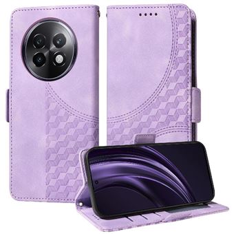 Capa FLOODKING para Realme 13 Plus 5G | Design Acolchoado | Couro PU Premium | Roxo - 1