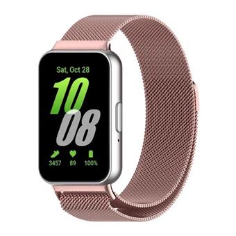 Bracelete Milanese Loop Fecho Magnético Phonecare para Samsung Galaxy Fit 3 | Rosa - 1