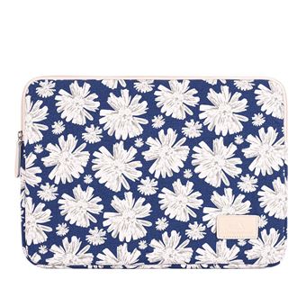 Sleeve HSMY Padrão Floral para Computador Portátil 14 '' | Azul&Branco | 371 x 265 x 23 mm - 1