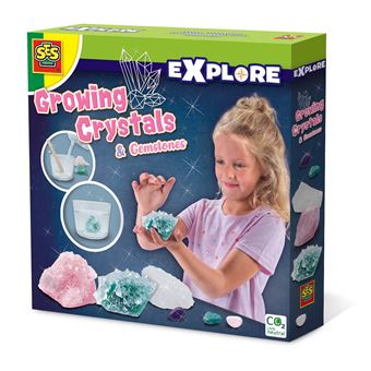 Conjunto de ciência e brinquedos para criança SES Creative Explore Growing crystals and gemstones - 1