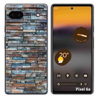 Capa Tumundosmartphone Silicone para Google Pixel 6A Brick design 05 Desenhos - 1