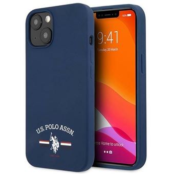 Capa Original Silicone US Polo para Iphone 13 Mini Azul Marinho - 1