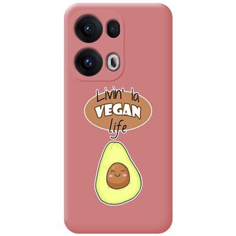 Capa Tumundosmartphone de Silicone Líquido rosa para Oppo Reno 13 Pro 5G | Vegan Life Design Desenhos - 1