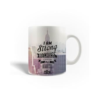 Caneca Maniacase Citação Nunca sonhes com o sucesso, mas trabalha por ele - 1