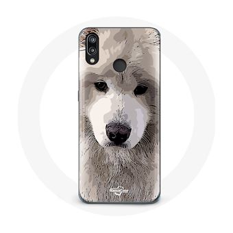 Capa Maniacase para Huawei P20 Lite Samoieda Cinzento Raça de Cãos - 1