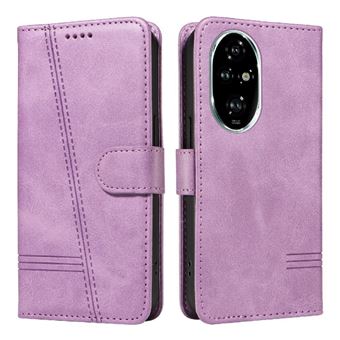 Capa FOXDOCK para Honor 200 Pro 5G | Fecho Magnético | Compartimentos para Cartões e Suporte | Pele PU | À Prova de Choque | Roxo - 1