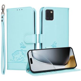 Capa FOXDOCK para Samsung Galaxy Note 10 Lite | Flip | Bloqueio RFID | Fecho Magnético | Pele Sintética | Alça de Pulso Amovível | Verde Claro - 1