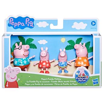Pack 4 Figuras Hasbro Peppa Pig E Sua Famila Ferias Da Família Peppa - 1