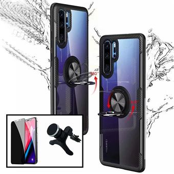 Kit Phonecare | Capa 3x1 Clear Armor + Película Vidro Temperado 5D Full Cover + Suporte Magnético Carro Reforçado Huawei Mate 20 Pro - 1