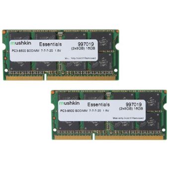 Módulo de Memória Mushkin SO-DIMM 16GB DDR3 Essentials - 1
