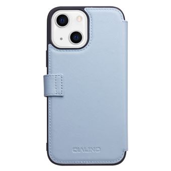 Capa de Couro Genuíno magunivers Azul para Iphone 13 Mini 5.4'' - 1