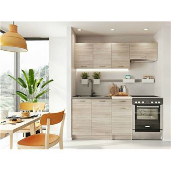 Conjunto para cozinha moveis.pt Trenton 101 | Placa de aglomerado laminado | LED - 1