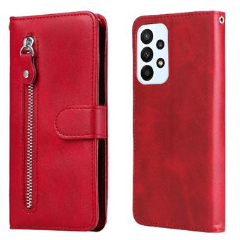 Capa ZURSANA para Samsung Galaxy A23 4G/5G | Couro | Flip | Ranhuras para Cartões | Fecho Magnético | Vermelho - 1