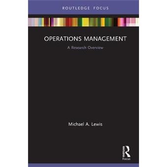 Operations Management A Research Overview State Of The Art In Business Research - 1