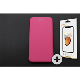 Película de Vidro Temperado + Capa skyhe para Samsung Galaxy A20 Premium Rosa - 1