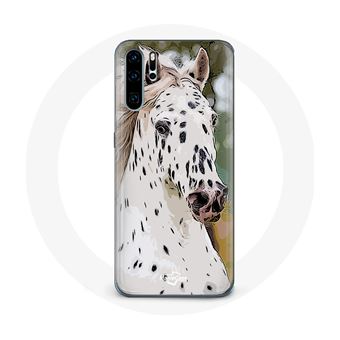 Capa Maniacase para Huawei P30 Pro Appaloosa Cavalo Branco - 1