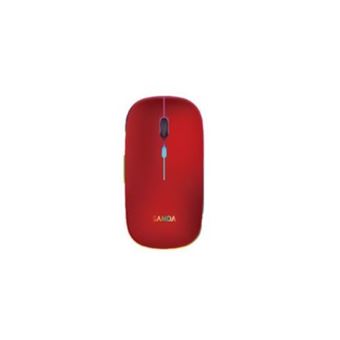 Rato Bluettoth Wireless com Pen USB SANDA SD-3718 | Luz LED | Recarregável - Vermelho - 1