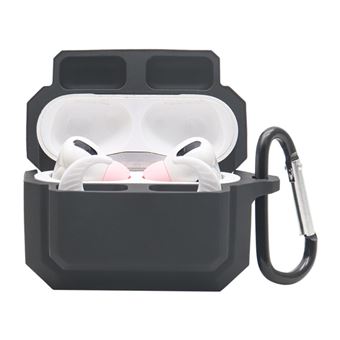 Capa silicone mosquetão anti-perda, preto Magunivers para AirPods Pro - 1