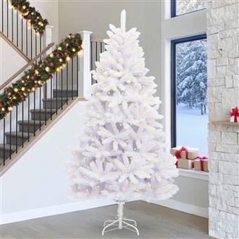 Árvore de Natal Artificial vidaXL | Branco | 300 cm | PVC e Metal - 1