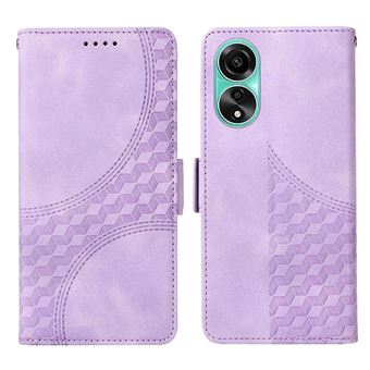 Capa FLOODKING para OPPO A78 4G | Design Acolchoado | Couro PU Premium | Roxo - 1