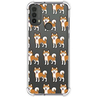 Capa Tumundosmartphone de silicone anti-choque para Motorola Moto E40 design Cães 08 Desenhos - 1