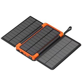 Power Bank SZSMART HY201 | Solar com Iluminação LED | Carregamento sem fios | 20000mAh | Laranja - 1