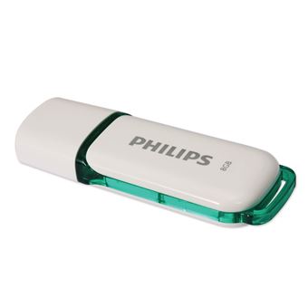 Unidade de Memória Usb Philips Unidade Flash USB FM08FD70B/10 | Verde, Branco - 1
