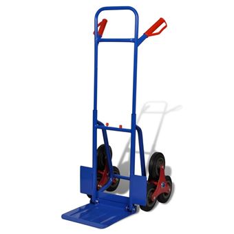 Carrinho De Carga Manual Dobrável vidaXL Com 6 Rodas Azul - 1