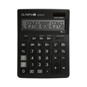 Calculadora Básica Olympia LCD 416 | Preto - 1