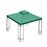 Teto de Reposição para Tenda Outsunny Poliéster Verde 3x3m_3