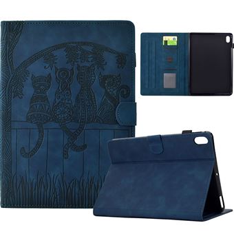 Capa ZURSANA para iPad A16 de 11ª geração, 11 ", 2025 | Flip | Estampado de Gatos | Suporte Ajustável | Azul - 1
