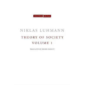 Theory of Society, Volume 1 - 1
