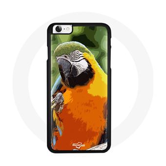 Capa Maniacase para Iphone 7 Plus Papagaiolaranja Azul Ciel  Verde Amarelo Bec Sol Nuvem Doce Cor Pasteloiseau - 1