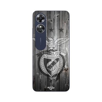 Capa Maniacase para Oppo A17 | SLB BENFICA FUNDO CINZA - 1