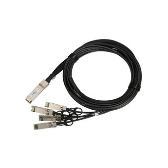 Cabo de Fibra Ótica Extralink QSFP+ Cable QSFP+ DAC DAC, 40Gbps ate 4x 10Gbps 3m, 30AWG | Preto - 1