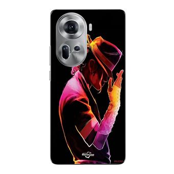 Capa Maniacase para Oppo Reno 11 5G | Michael Jackson colorido - 1