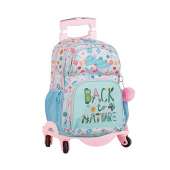 Mochila Primária DAM Blin-Blin Back to Nature com Compartimento Duplo com Trolley | 31x17x42 cm - 1