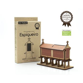 Puzzle 3D em Madeira Portuguese Icons - Espigueiro - 1