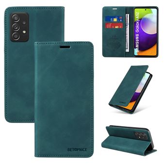 Capa FOXDOCK para Samsung Galaxy A52 | Bloqueio RFID | TPU | Aba/Detalhes em Pele Sintética | Compartimentos para cartões | Verde - 1